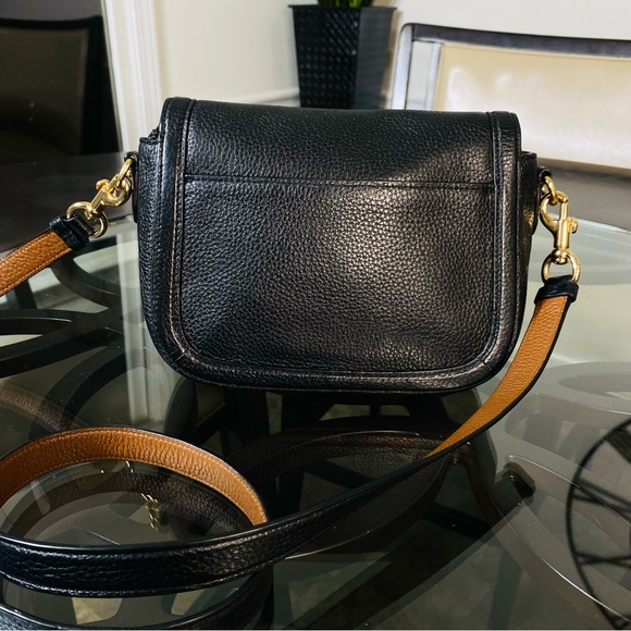 Coach Horse and Carriage Saddle Crossbody Bag C4058 Black Leather - Picture 6 of 11